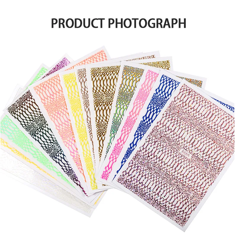 

Фольга для ногтей со змеиным леопардовым рисунком, переводная наклейка для ногтевого дизайна с животными, слайдер, наклейки для ногтевого дизайна, аксессуары для ногтей 12 шт. TSLM1