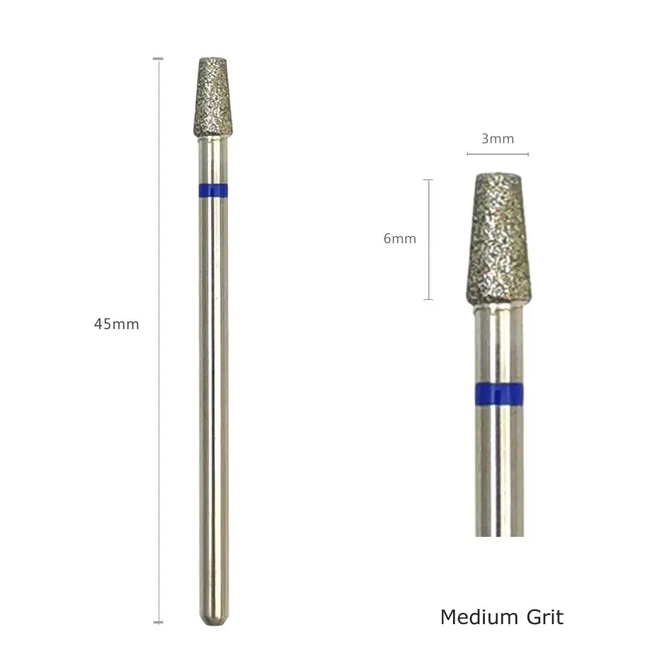 Конические сверла для ногтей HYTOOS алмазные удаления кутикулы русские фрезы