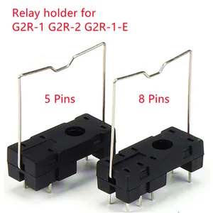 2pcs Relay PCB socket 14F-2Z-A2 for G2R-1 G2R-2 G2R-1-E RT424024 HF115F 5PIN OR 8PIN relay socket