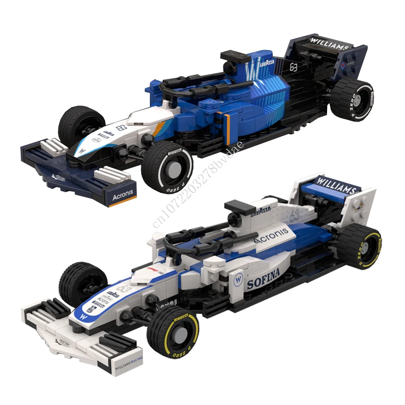 

Гоночная модель MOC Speed Champion F1 Уильямс, строительные блоки, технология, кирпичи, творческая сборка, игрушки, подарки