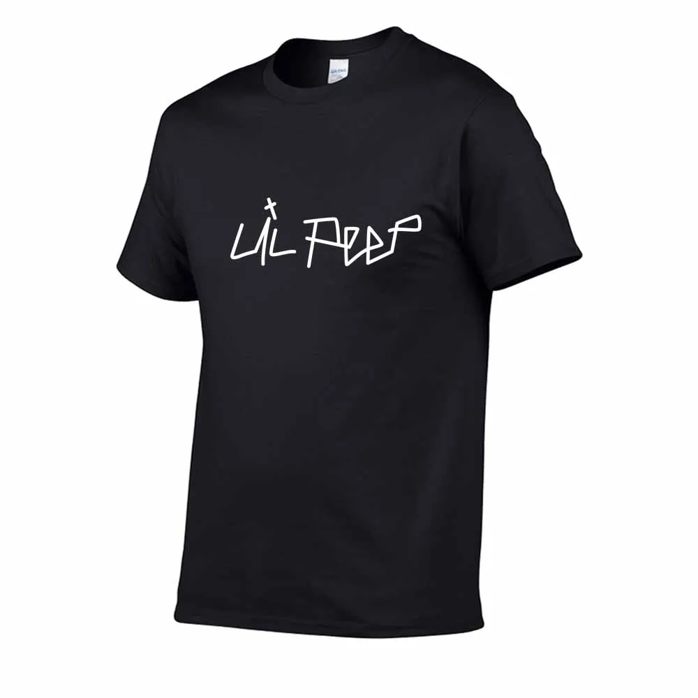 

Футболка Мужская/женская с принтом, модная тенниска из мягкого хлопка в стиле хип-хоп, Повседневная Уличная одежда с коротким рукавом, Lil Peep, ...