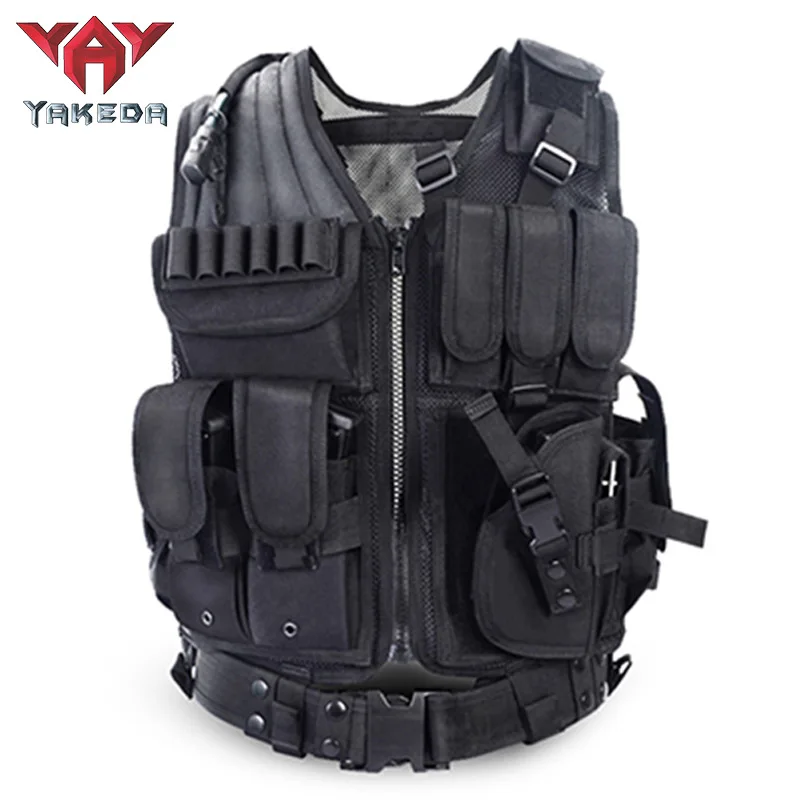 Outdoor Tactical Combat Vest Men Multi-Pocket Unloading Acu/Camouflage Vest Multi-Pocket Adventure Safety Tactical Equipment