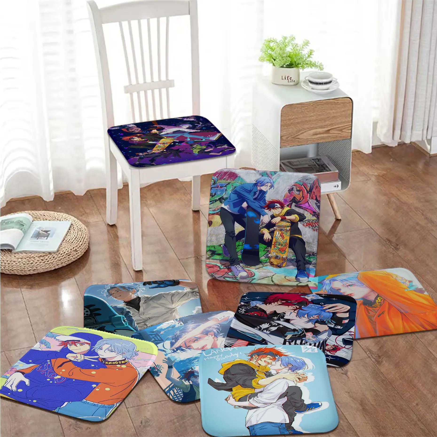 

SK8 The Infinity Four Seasons Stool Pad Patio Home Kitchen Office Chair Seat Cushion Pads Sofa Seat 40x40cm Cushions Home Decor