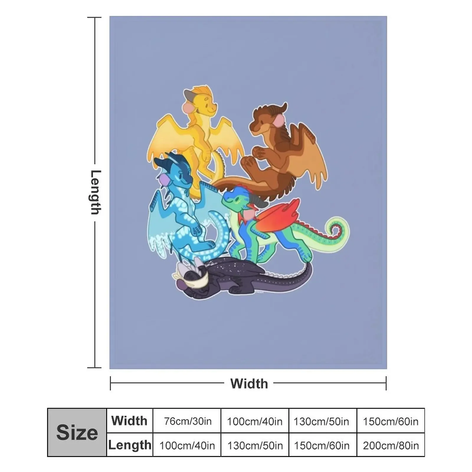 Драконы судьбы — одеяло WOF Wings of Fire движущиеся пляжные дорожные одеяла