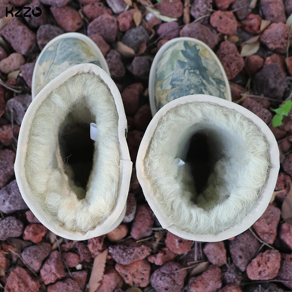 KZZO/Новые зимние сапоги Forest Leaf женские австралийские классические полусапоги