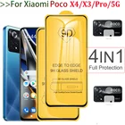 стекло на Poco X4 Pro 5G защитное стекло Poco X-4 Pro Glass Poco X3 Pro NFC Защитная пленка для экрана Poko X4 X3 GT закаленное стекло Xiaomi Poco X4 Pro пленка для камеры покофон x3 нфс поко x4 про стекло