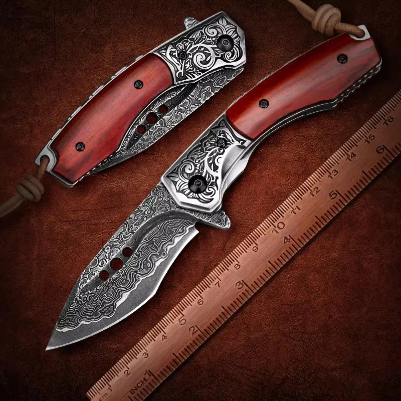 NEWOOTZ складной карманный нож японский VG10 дамасская сталь Survival EDC тактические