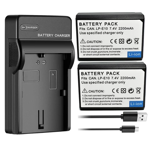Батарея LP-E10 для Canon EOS 1100D 1200D 1300D 1500D 2000D 3000D 4000D Rebel T3 T5 T6