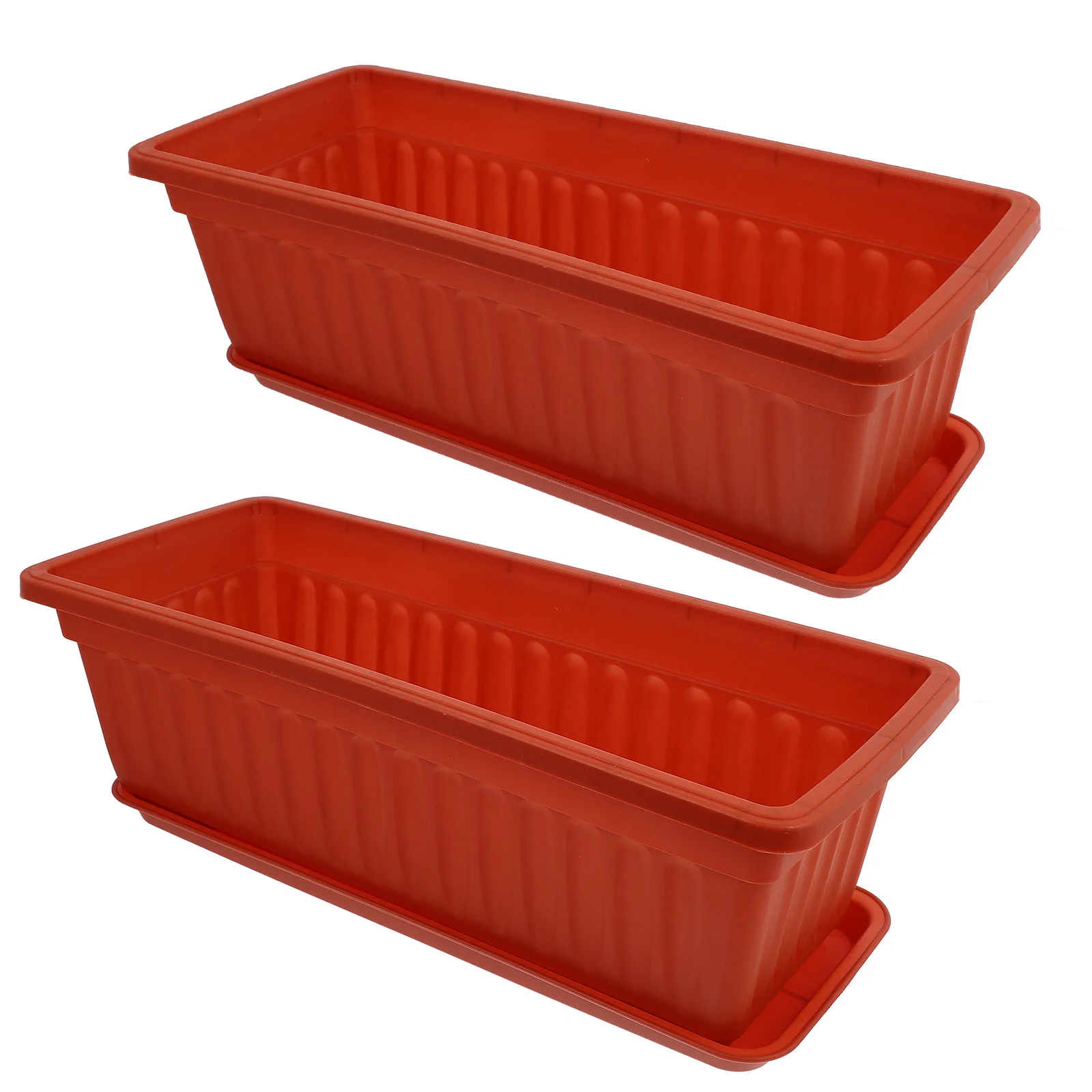 

2pcs Household Flower Pot Vegetables Planting Basin Convenient Flowering Pot