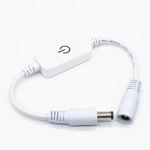 Светодиодная лента сенсорный диммер регулировка яркости светодиодный диммер 1 клавиша Диммер 12 в-24 в Регулировка светильник 3528 5050 5630