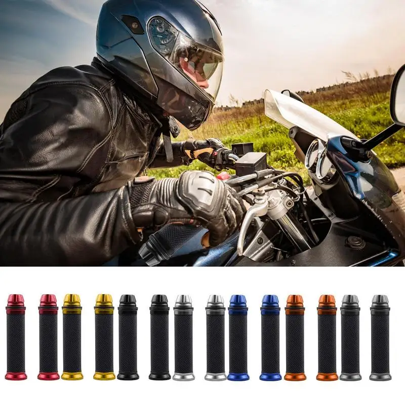 

2pcs Non Slip Rubber Grip Glove Motorcycle Handle Cover Universal Bike Handlebar Grip Motorbike Handlebar Pad For Honda Suzuki