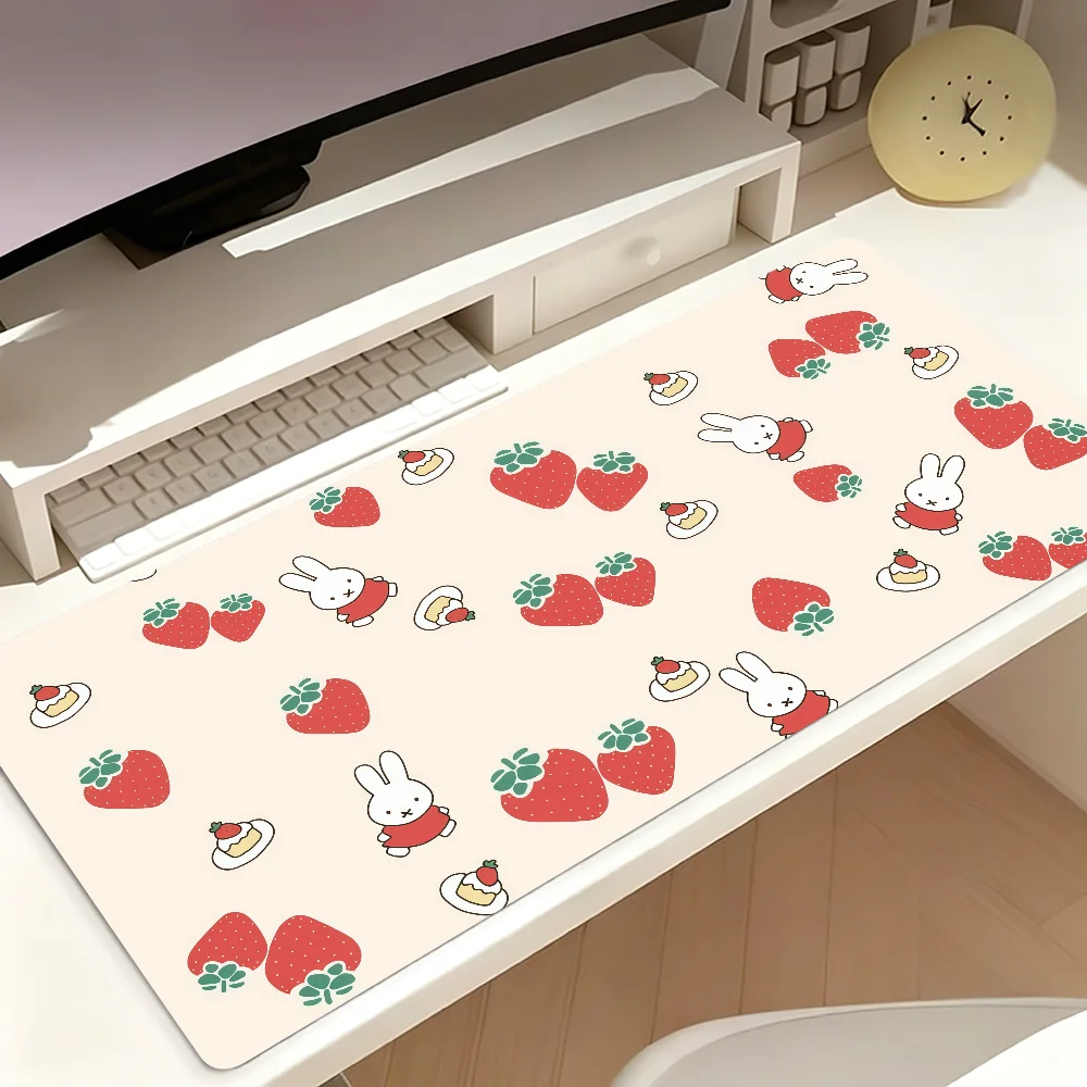 Милый кавайный коврик для мыши M-Miffy, нескользящий, утолщенный, для студентов, большой, для письма, для игр, с прошитыми краями, для офиса (art.: 3920daf4e5935) - 3920daf4e5935