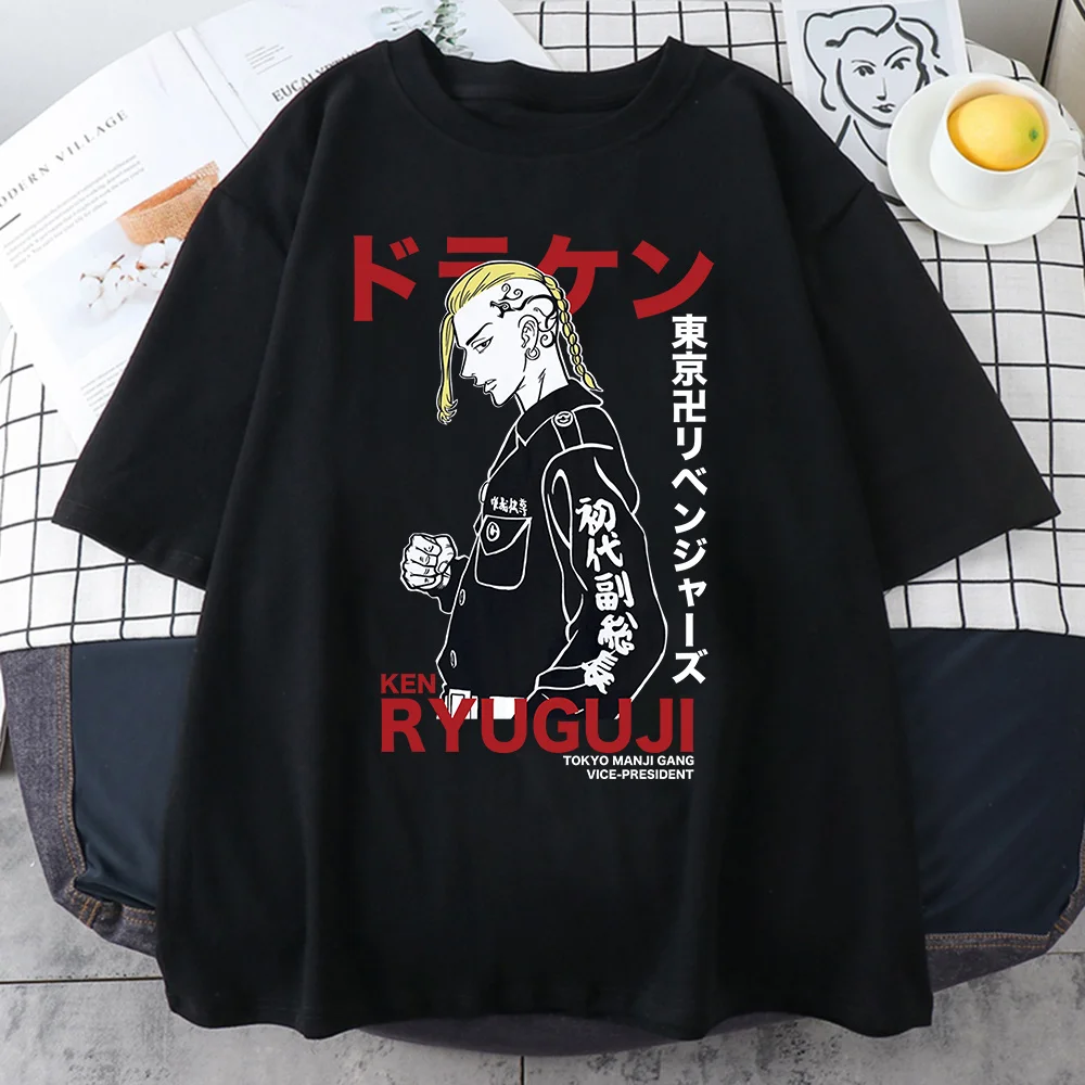 

2022 New fashion hot Anime Tokyo Revengers T Shirt Japanese Draken Graphic Anime T-shirt Tops unisex Clothes
