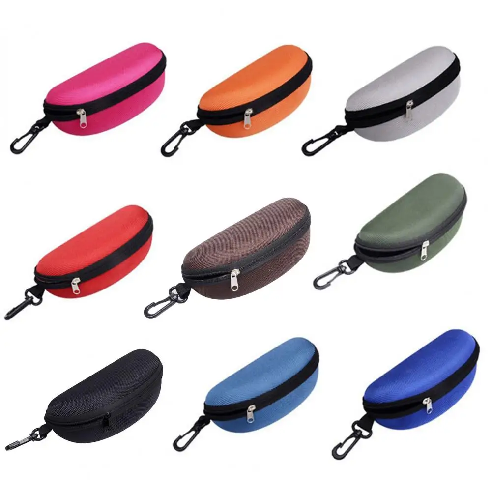 

Great Eyeglass Box Non Broken Smooth to Touch Protective Glasses Bag Zipper Box High Durability Sunglasses Case for Travel