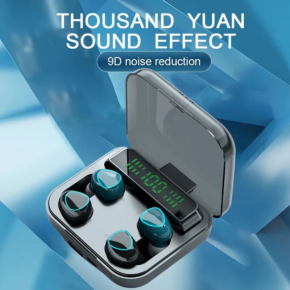 

Наушники-вкладыши с цифровым дисплеем, Hi-Fi стерео объемный звук, подходят для занятий спортом, бега, работы