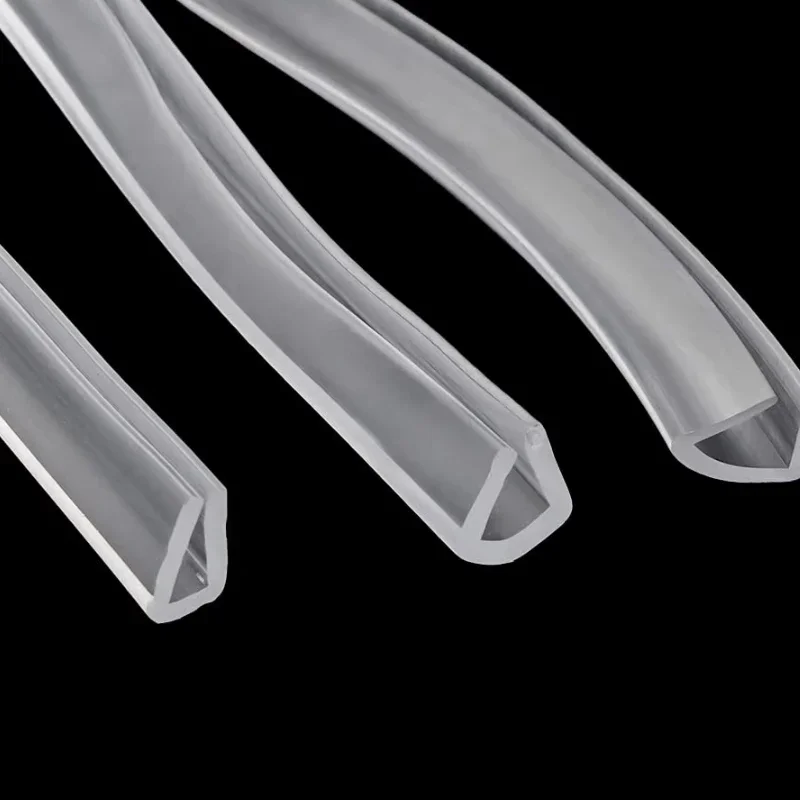 

1-метровая прозрачная U-образная силиконовая уплотнительная лента для кромки, защита двери автомобиля, окантовка, накладка для стекла, металла