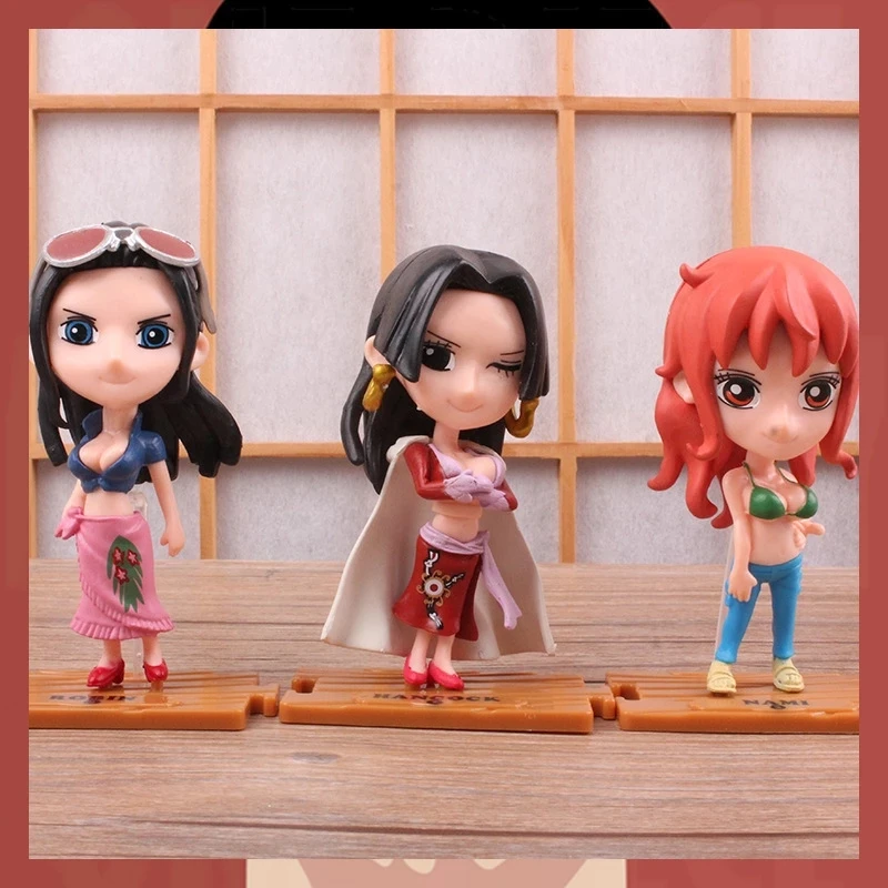 Фигурки героев Luffy Zoro Chopper Sanji Boa Hancock Nami 10 шт./комплект