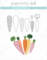 2022 new spring carrots metal cutting dies scrapbook diary decoration stencil embossing template diy greeting card handmade