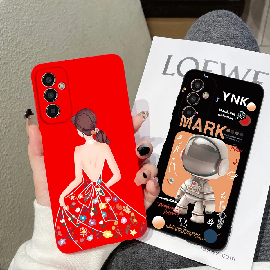 Чехол для Samsung Galaxy M23 5G чехол F23 2022 задняя крышка черный астронавт мрамор мягкий M 23