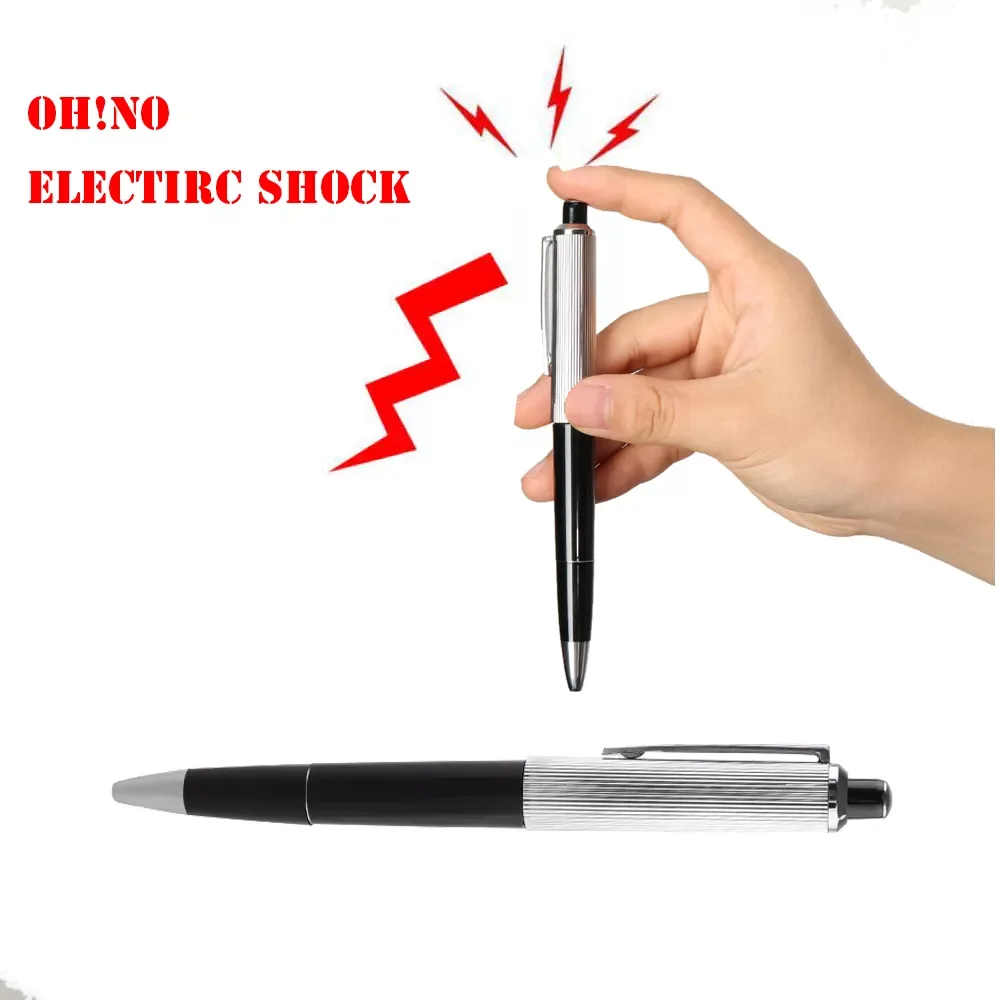 

1 PC Fancy Shocking Ball Point Pen Electric Shock Toy Gift Joke Prank Trick Fun Toy Pen Toy Gifts For Adults