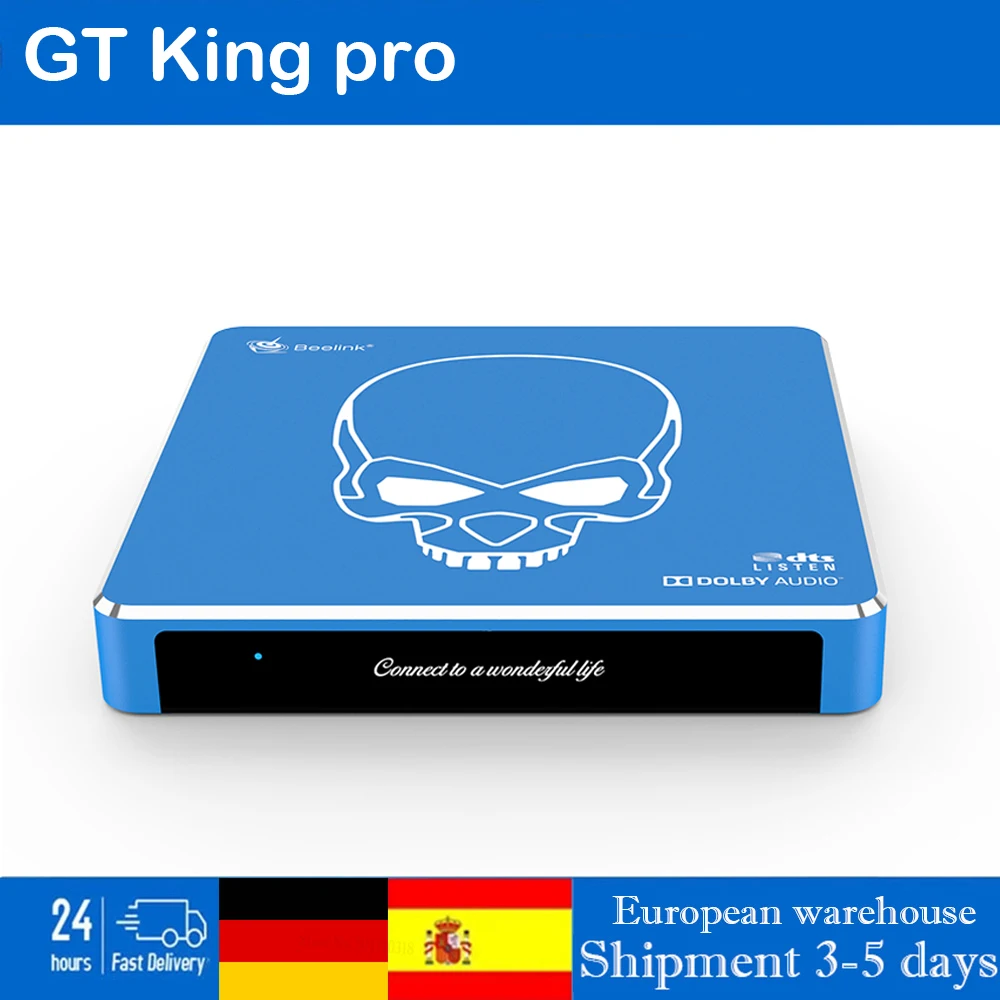 

Beelink GT King Pro WiFi 6 Smart TV BOX Android 9.0 4GB 64GB DDR4 Amlogic S922X-H 4K Quad Core Android Set top box GT King S922X