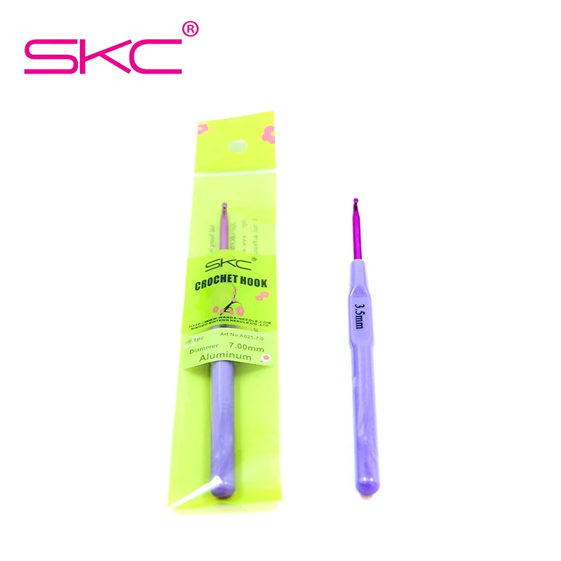 

Plastic Handle Aluminum Crochet Hooks DIY Craft Sewing Accessories Knitting Needles Set Weaving Sewing Stitches Tools