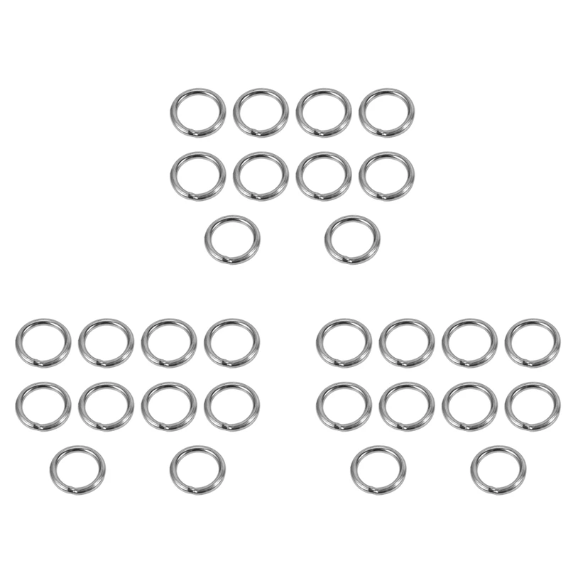

M4 X 30Mm Stainless Steel Strapping Welded Round O Rings 30 Pcs