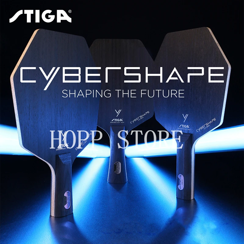 STIGA Cyber 6 Carbon Table Tennis Blade Moregold Cyber shape hexagonal Genuine STIGA Ping Pong Blade Bat limited release