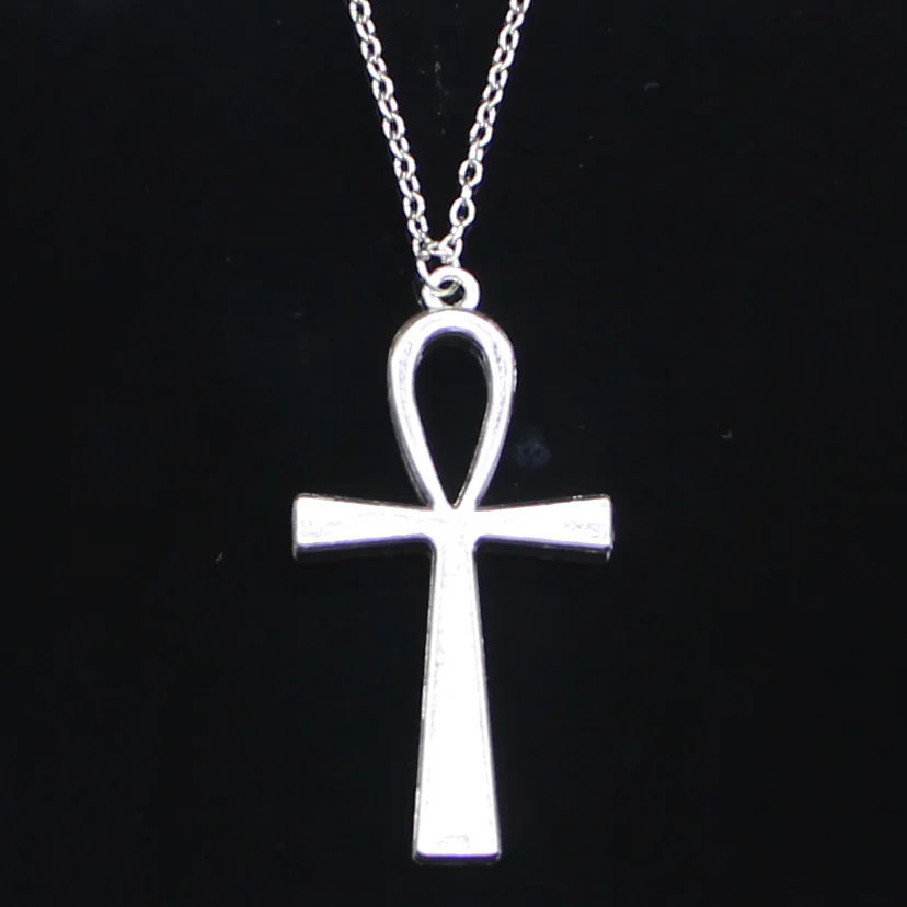 20 шт. модное ожерелье 52x28 мм Крест гипетский Анкх символ жизни Подвески Короткие