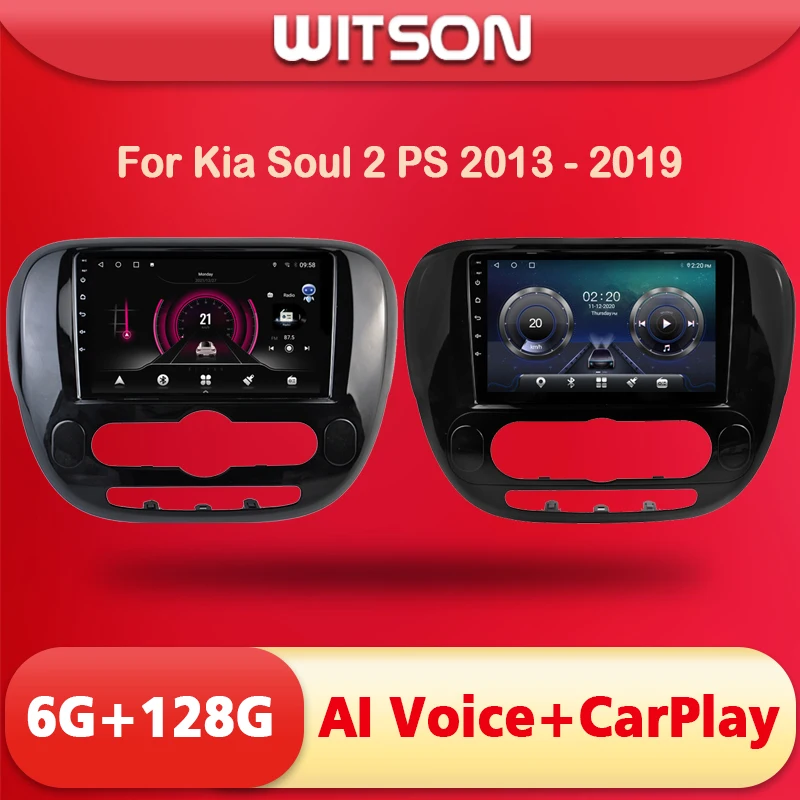 Автомобильный DVD-плеер WITSON AI с голосовым управлением Android 11 GPS для KIA SOUL 2014