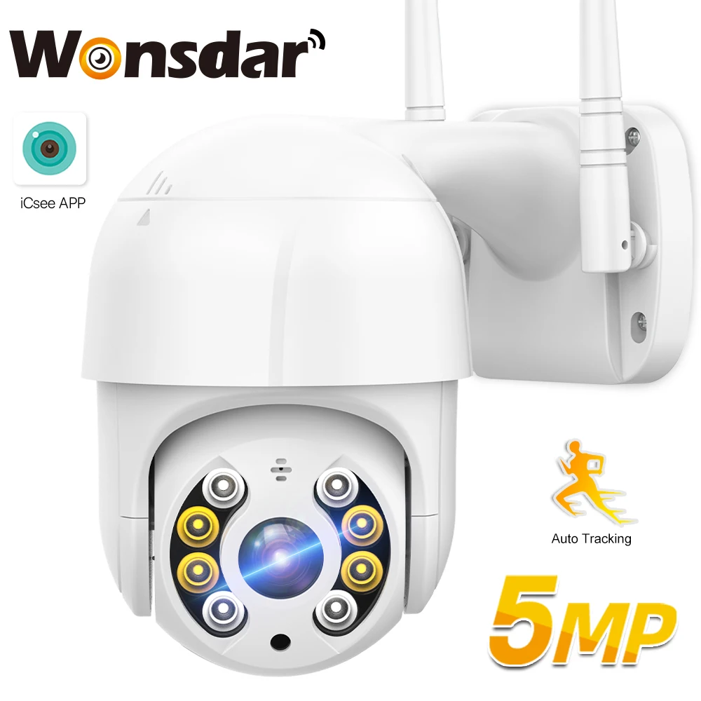 

5MP Wifi IP Camera Outdoor HD 3MP Wireless Security PTZ Camera H.265 AI Auto Tracking 1080P Video Surveillance ONVIF P2P iCsee