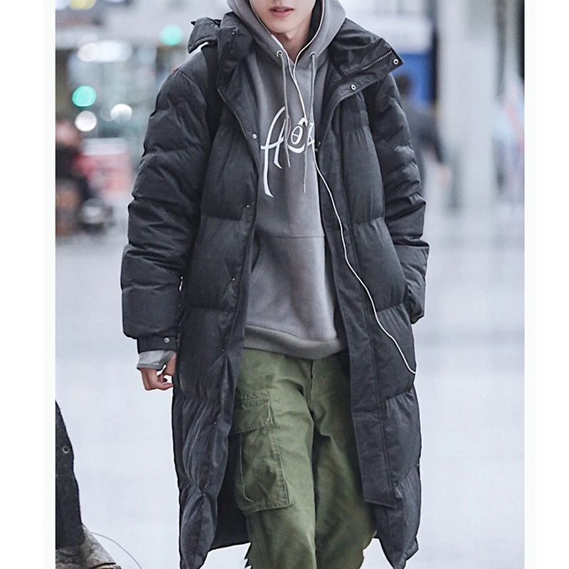 Women's Parkas Coats Thickened Long Coat Solid Color Casual Commuter Zipper Cotton Coat 2022 Winter Fashion Women Warm Clothing