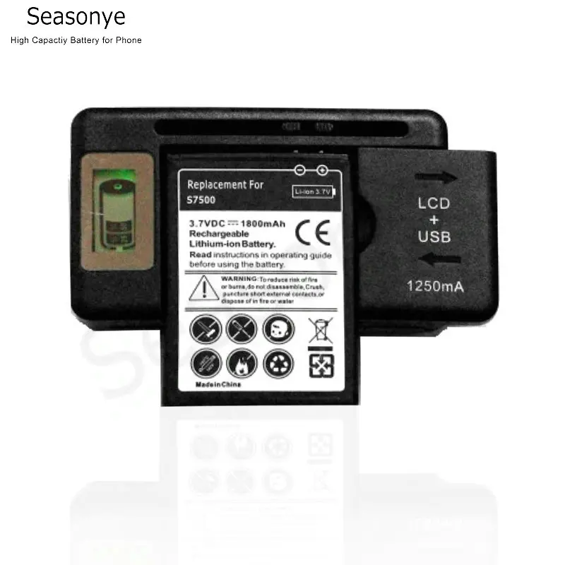Запасной аккумулятор Seasonye 1800 мАч EB464358VU + зарядное устройство с ЖК-дисплеем для