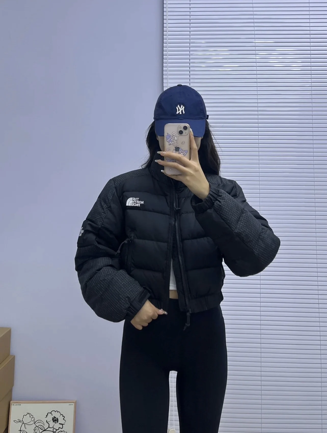 Пуховик The North Face ветрозащитный против пятен Тонкая посадка Зимняя утепленная