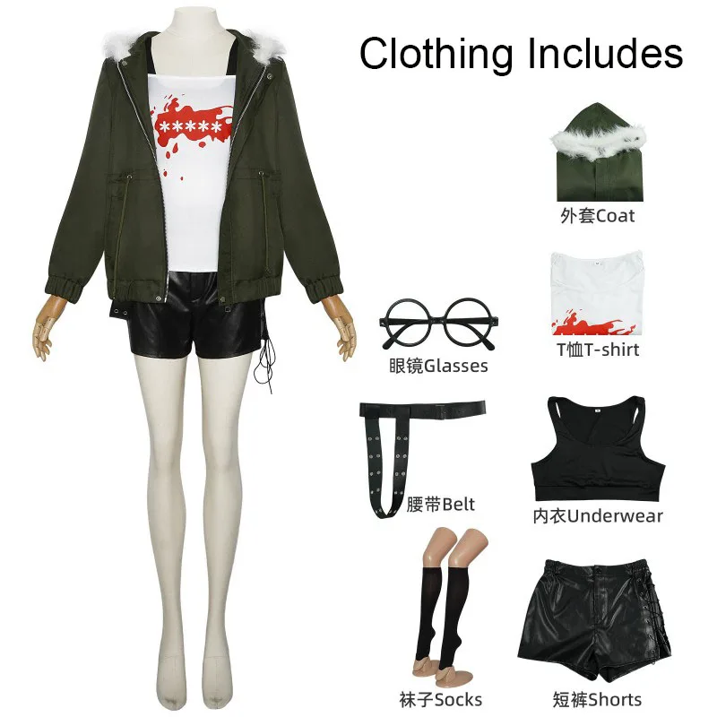 Костюм Persona 5 Futaba Sakura парики и очки для косплея реквизит P5 NAVI аниме игровое