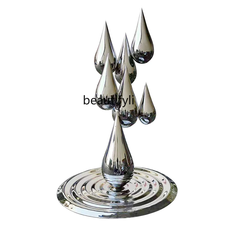 

CXH Outdoor Sales Office Living Room Water Droplets Sculpture Decorative Artwork Floor Ornaments