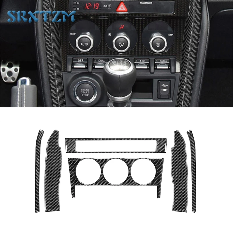 

For Subaru BRZ Toyota 86 Gt86 2017 2018 2019 Center Console Air Conditioning Control Switch Cover Trim Car Ac Knobs Car Sticker