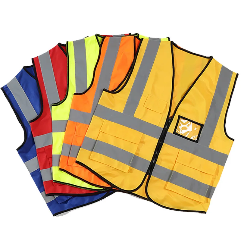 Factory Price! 1 PCS Free Custom LOGO Reflective Safety Vest High visibility Construction Work Uniforms Logo Printing 2022