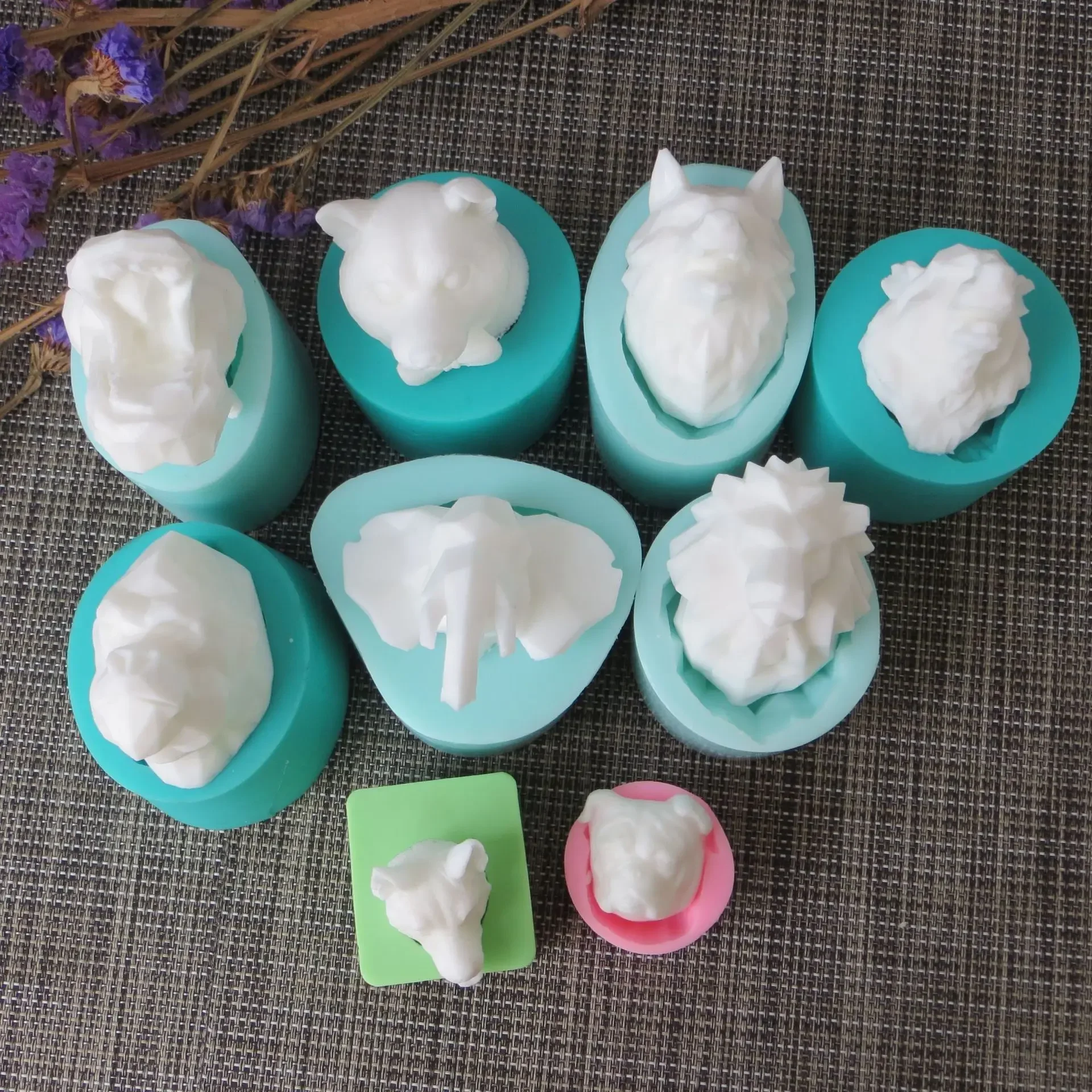 Силиконовая форма для торта с объемной головой животного камень ароматерапии