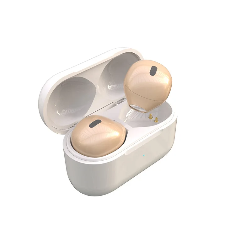 

New Invisible Earphones Mini Headphones Bluetooth Wireless Touch Gaming NFC Semi-In-Ear Earbuds Noise Reduction Sports Headset