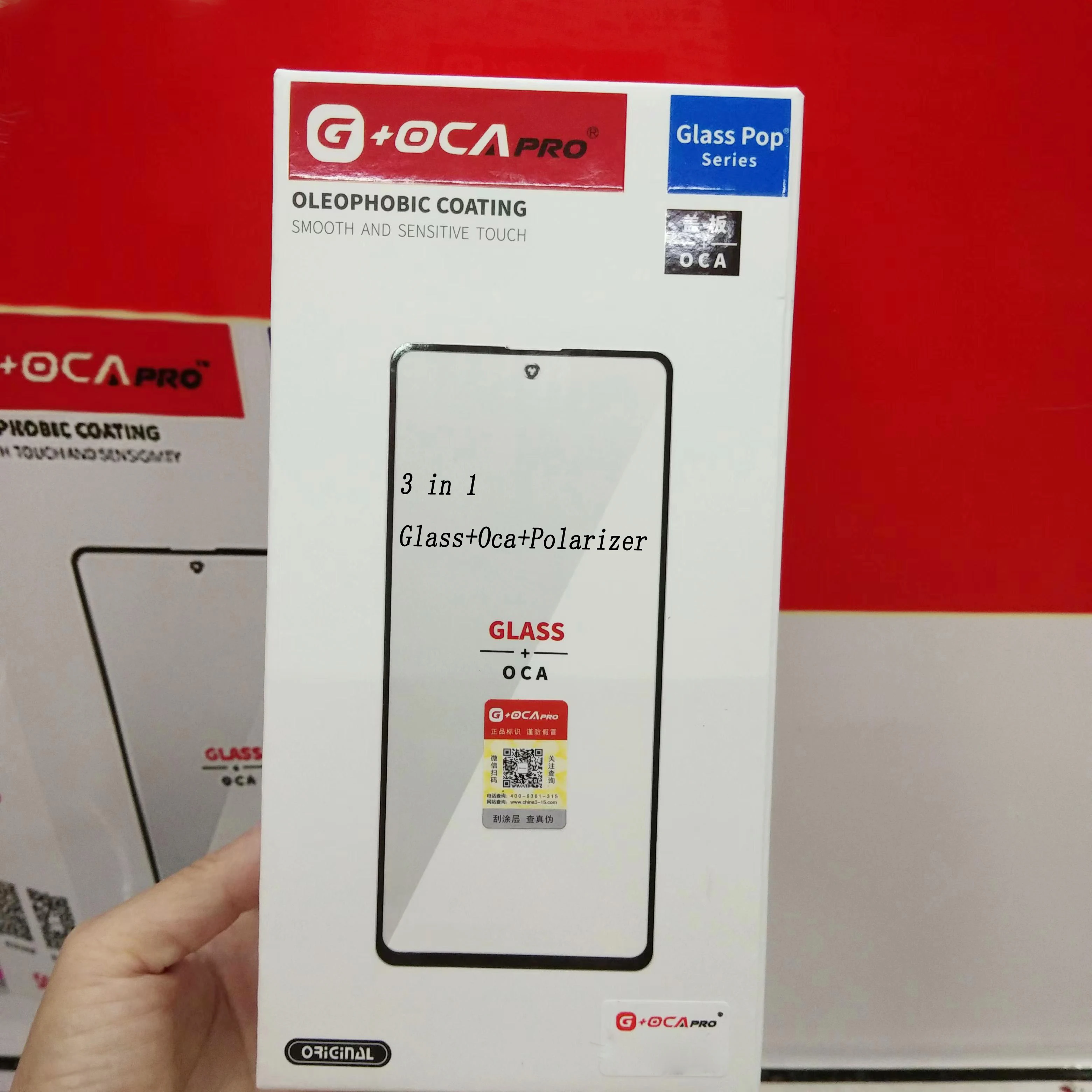 2 шт. &quotG+OCA PRO&quot 1:1 оригинальное стекло+ка+полиризатор для iPhone X XM 12 13 mini 14 15 16plus 11 16