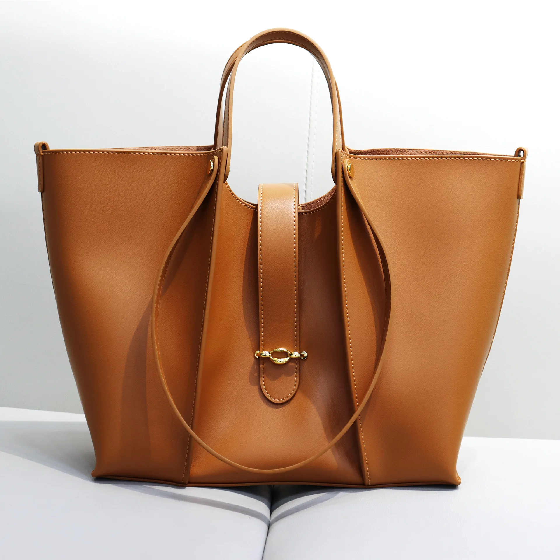 Leather Ladies Bags, Luxury Bags Large Capacity Shoulder Bags High Quality Soft Leather Bucket Tote Bags