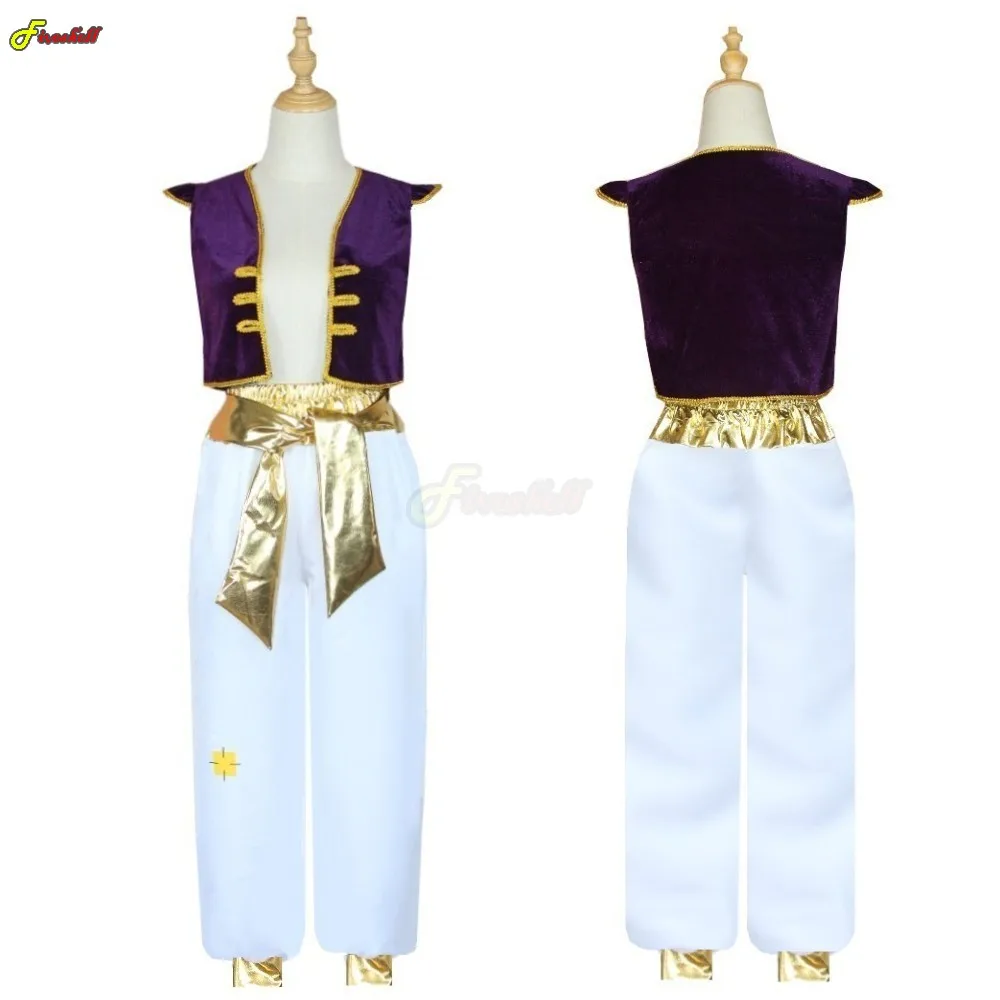 

Kid Boy Movie Anime Character Prince Aladdin Halloween Cosplay Costumes Party Role Play Dress Up Outfit Masquerade Carnival Suit