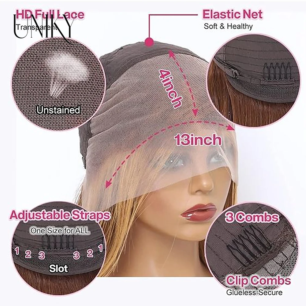 Короткий парик с эффектом омбре человеческие волосы 13x 4 фронтальные парики на