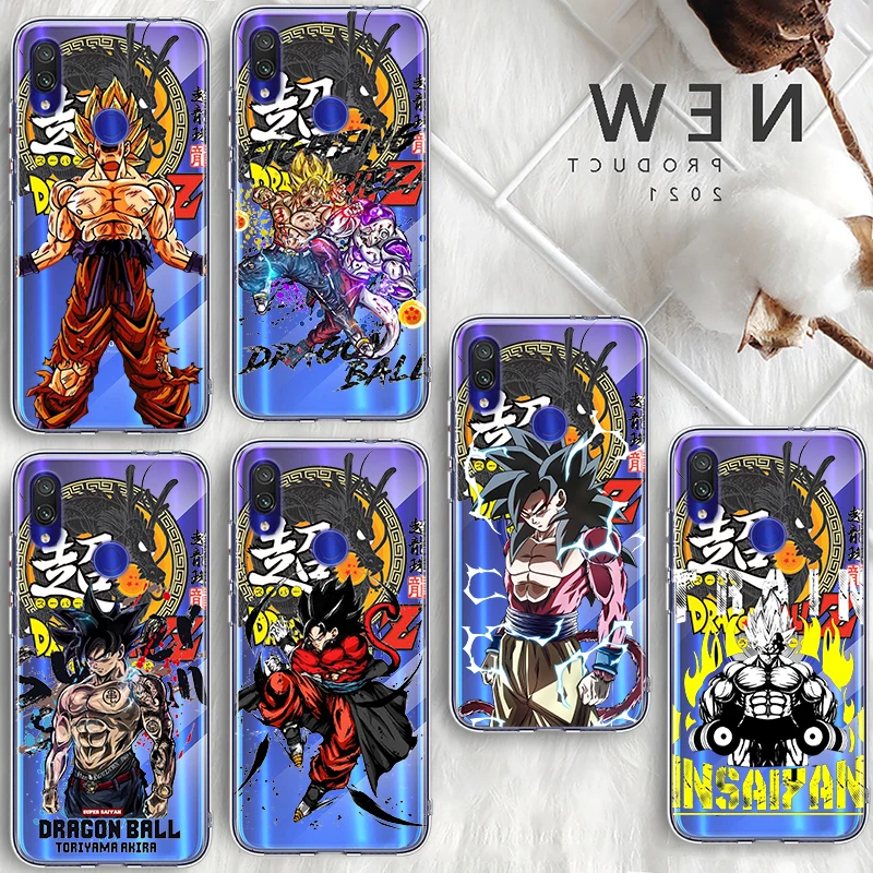 

Dragon Ball Goku Art For Xiaomi Redmi Note10 10S 9 K50 K40 Gaming Pro 10 9AT 9A 9C 9T 8 7A 6A 5 4X Transparent Phone Case