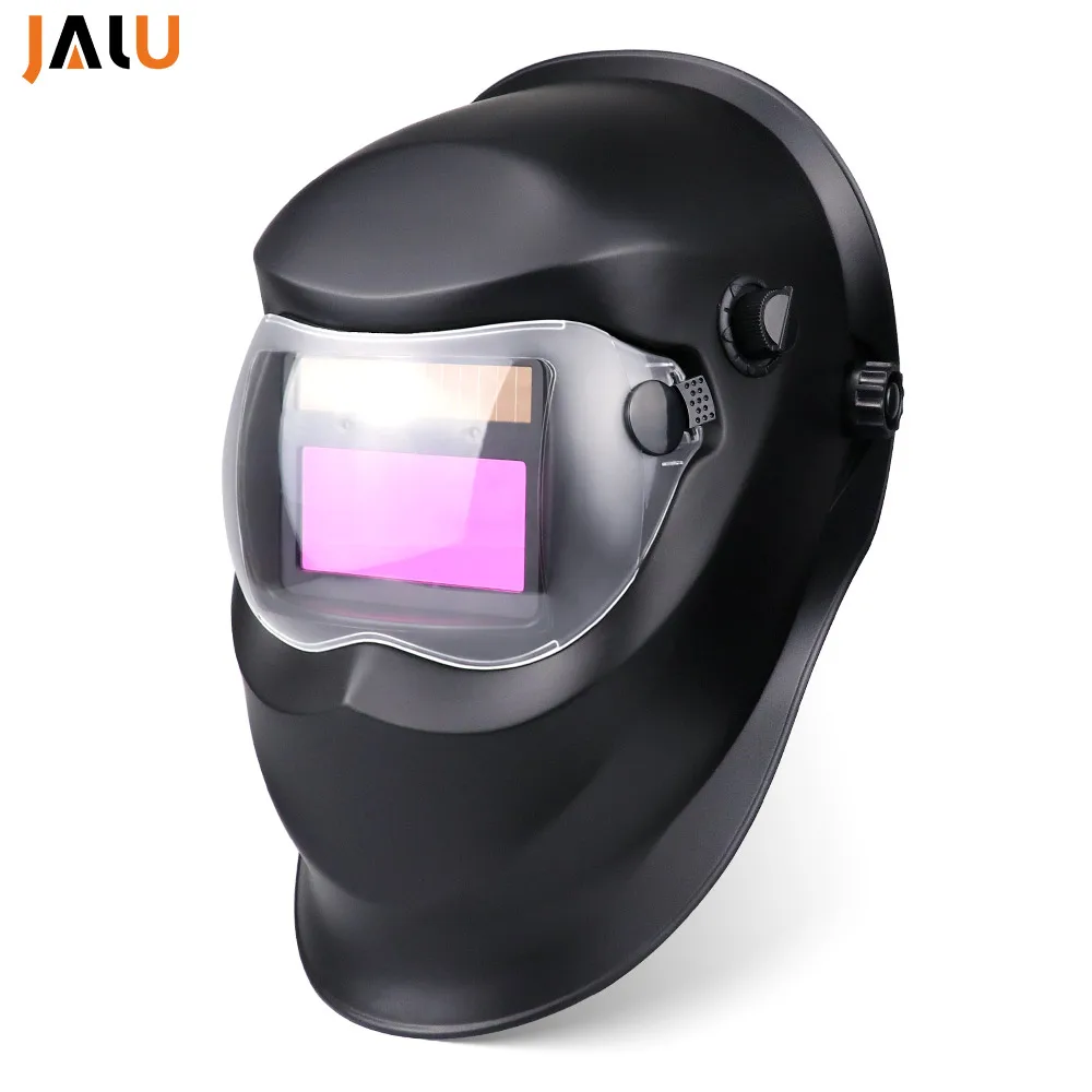 Welding Helmet Electric Mask Designer 1/25000s Solar Cells DIN 4/9-13 Auto Darkening Grinding Replace Li Battery 2 Arc Sensors