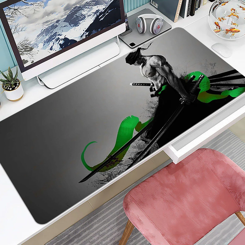 

Игровой коврик для мыши Luffys Zoros Xxl, Бесплатная доставка, настольные аксессуары, большой коврик для мыши для офиса, коврик для компьютера