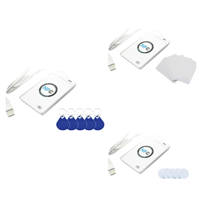 ACR122U Programmer ISO14443 Smart Chip Card Reader 13.56Mhz Tag Clone Copier RFID Duplicator (C)