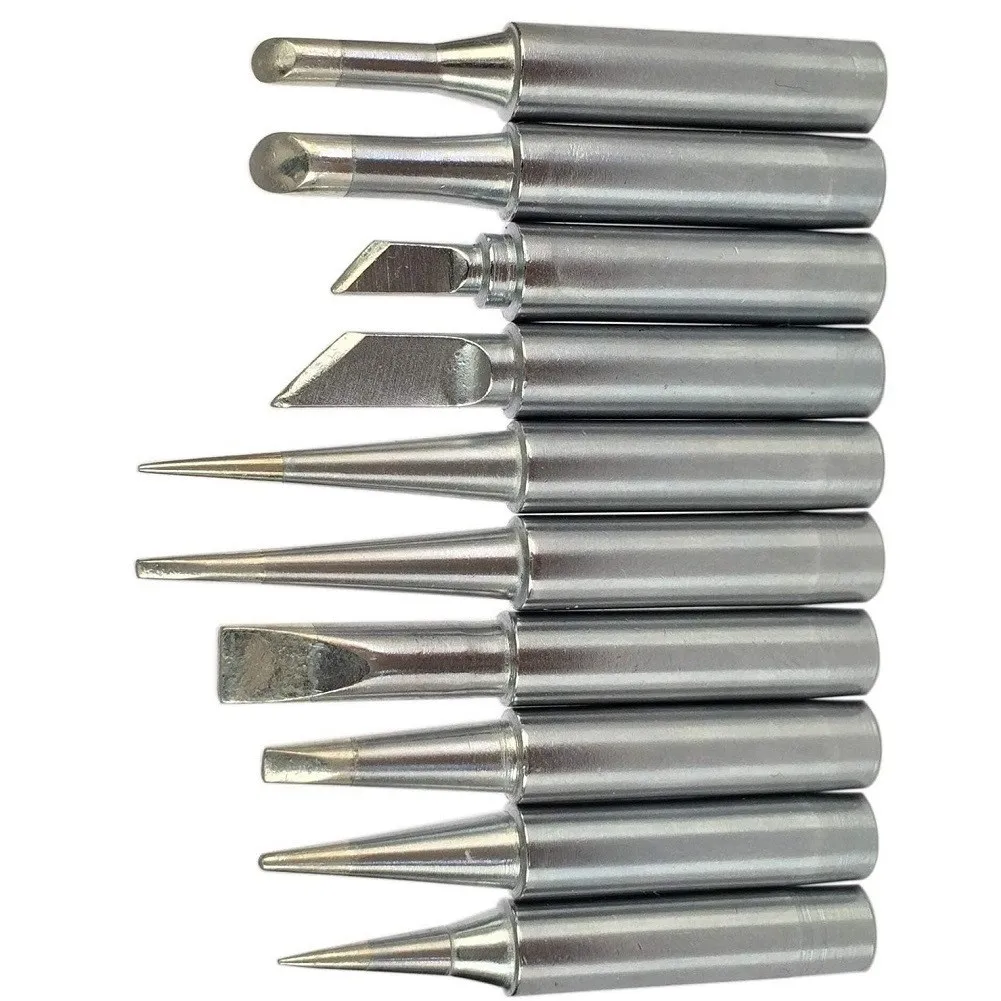 

10pcs Soldering Iron Tip Multiple Size Tip For HAKKO 936 937 907 Atten Quick Aoyue Yihua Iron Station Welding Supply