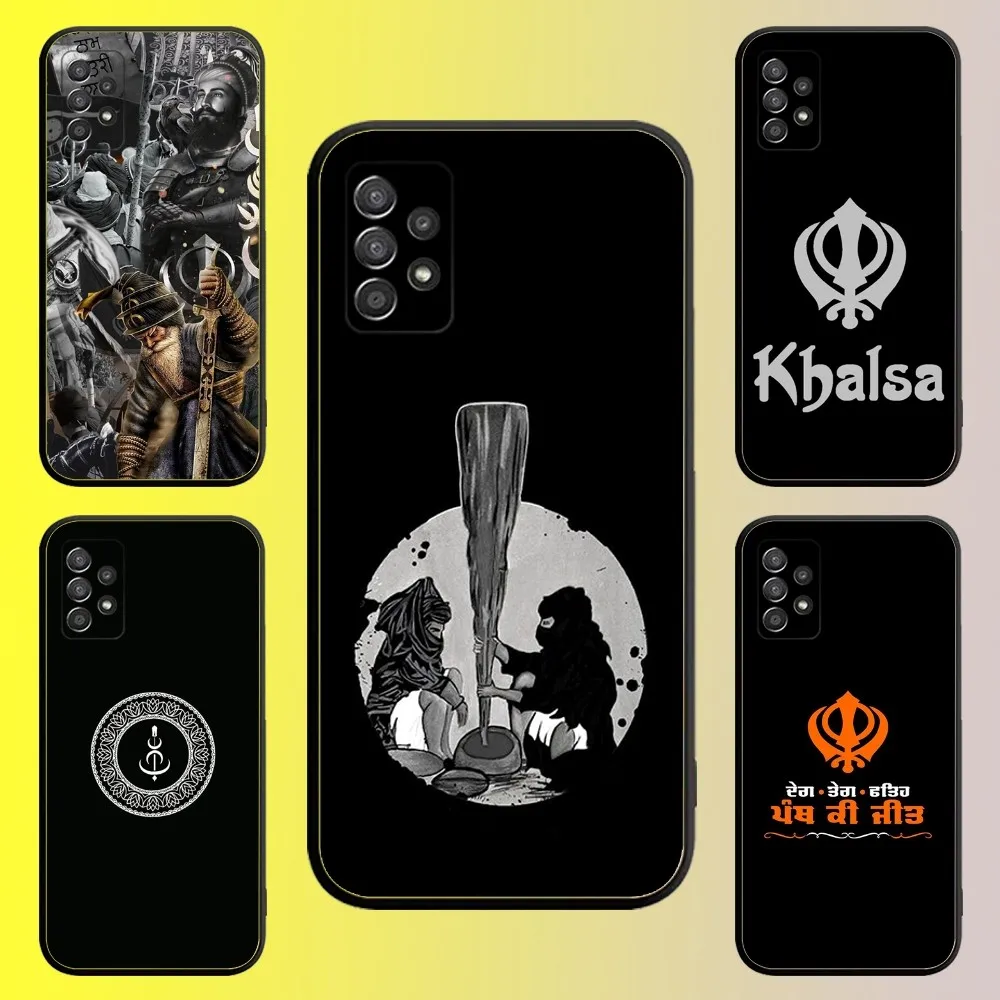 Чехол для телефона Sikh Khanda SOVEREIGN Samsung Galaxy A13 A21s A22 A31 A32 A52 A53 A71 A80 A91 Soft Black Shell